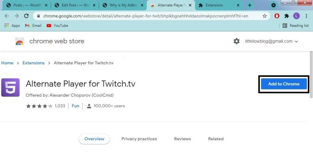 Alternative Player for Twitch TV